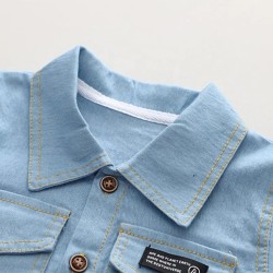 Ensemble chemise et short en jean