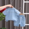 Ensemble chemise et short en jean