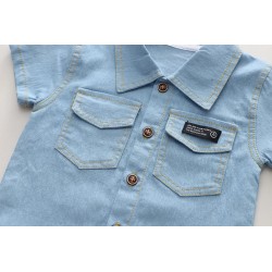 Ensemble chemise et short en jean
