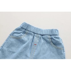 Ensemble chemise et short en jean