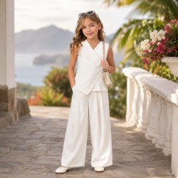 Ensemble gilet et pantalon large