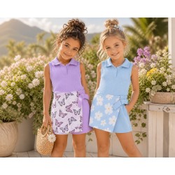 Ensemble jupe et polo sans manches