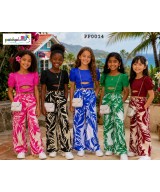 Ensemble crop top et pantalon palazzo