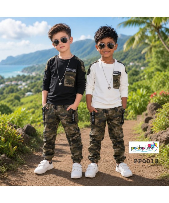 Ensemble de jogging camouflage