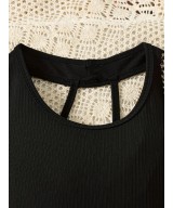 Ensemble haut sans manches et pantalon palazzo plissé