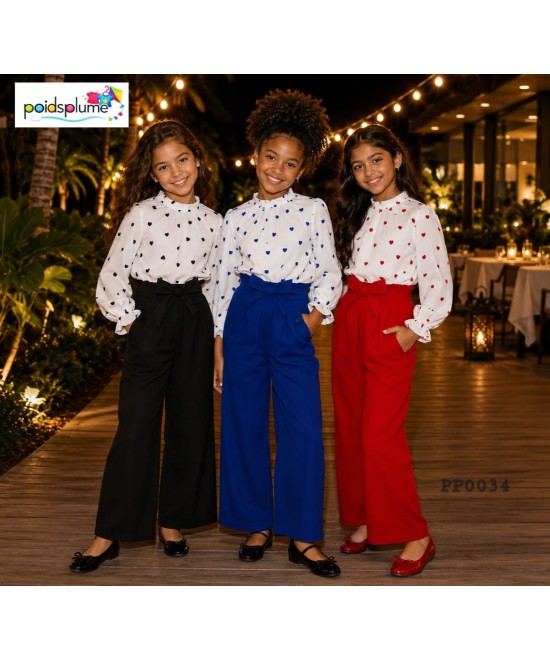 Ensemble de chemisier et de pantalon large